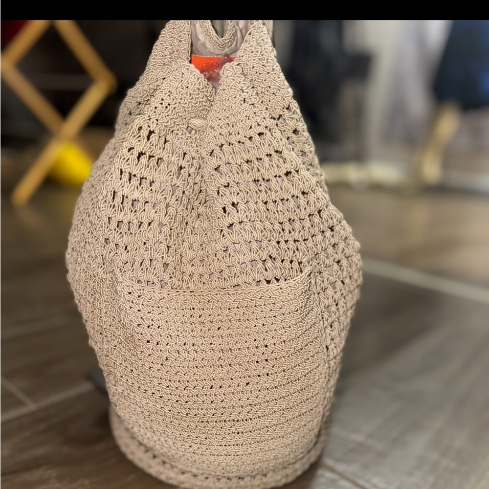 URBAN OUTFITTERS Ecote Moria Crochet Backpack in beige o/s - Picture 3 of 13